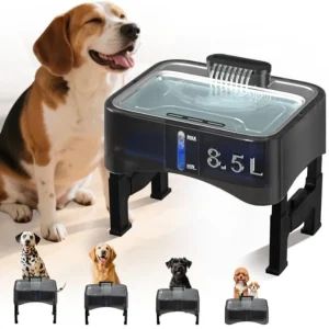 8.5L/2.25Gal Elevated Dog Water Fountain,