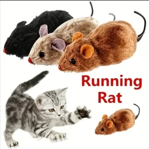 1Pcs Wind-up Plush Moving Mouse