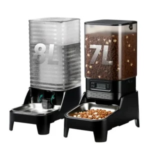 7L Automatic Dog Feeder Large Breed with 8L Gravity  Water Dispenser