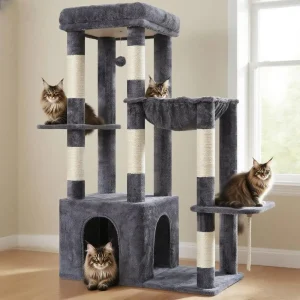 Sturdy Large Cat Tree Tower , Multi-Level