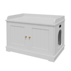 31.5 Inch Wooden Cat Litter Box Enclosure
